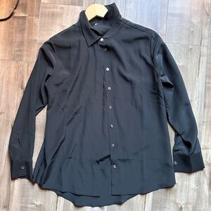 Grana Long Sleeve Buttondown Silk Shirt